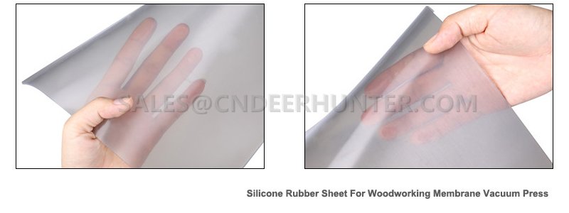 Hoja de goma de silicona para prensa de vacío de membrana de carpintería